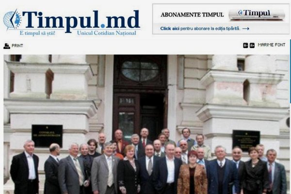 Alexandru_Arsinel Interviu in Timpul.md: `Nu am timp sa ma gandesc inca la sfarsit` 2009