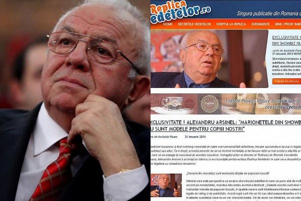 Alexandru_Arsinel `Marionetele din showbiz nu sunt modele pentru copiii nostri` Replica Vedetelor 21.01.2014