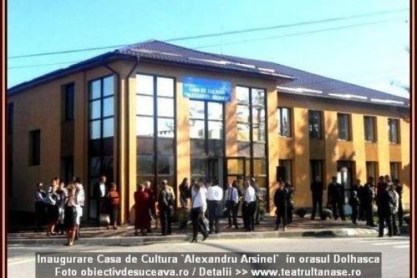 Alexandru_Arsinel a participat la inaugurarea Casei de Cultura ce-i poarta numele in Dolhasca 2014