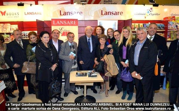 Cartea Alexandru Arsinel `Si a fost mana lui DUMNEZEU...` la Targul de carte GAUDEAMUS 2014