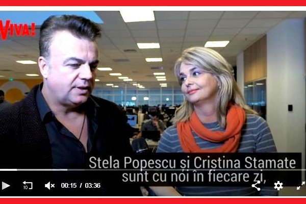 Adrian_Enache si Iuliana Marciuc la Viva.ro: `Stela Popescu si Cristina Stamate sunt cu noi in fiecare zi!`
