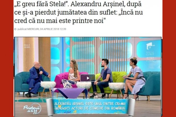 Alexandru_Arsinel Interviu emisiunea Prietenii de la 11 (Antena 1) 2018