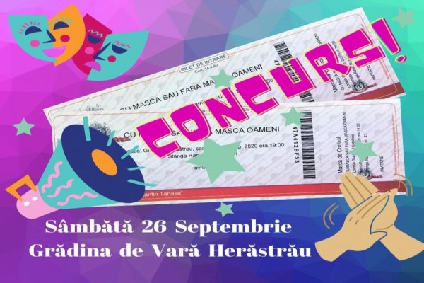 Cu masca sau fara masca, Oamenii vor sa zambeasca! Castiga una dintre cele 10 invitatii duble Concurs pe Facebook 